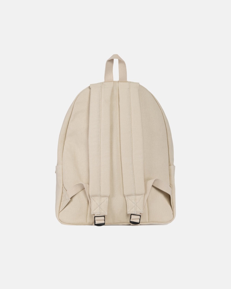 Stussy Canvas Backpacks Beige | 96412TKHJ