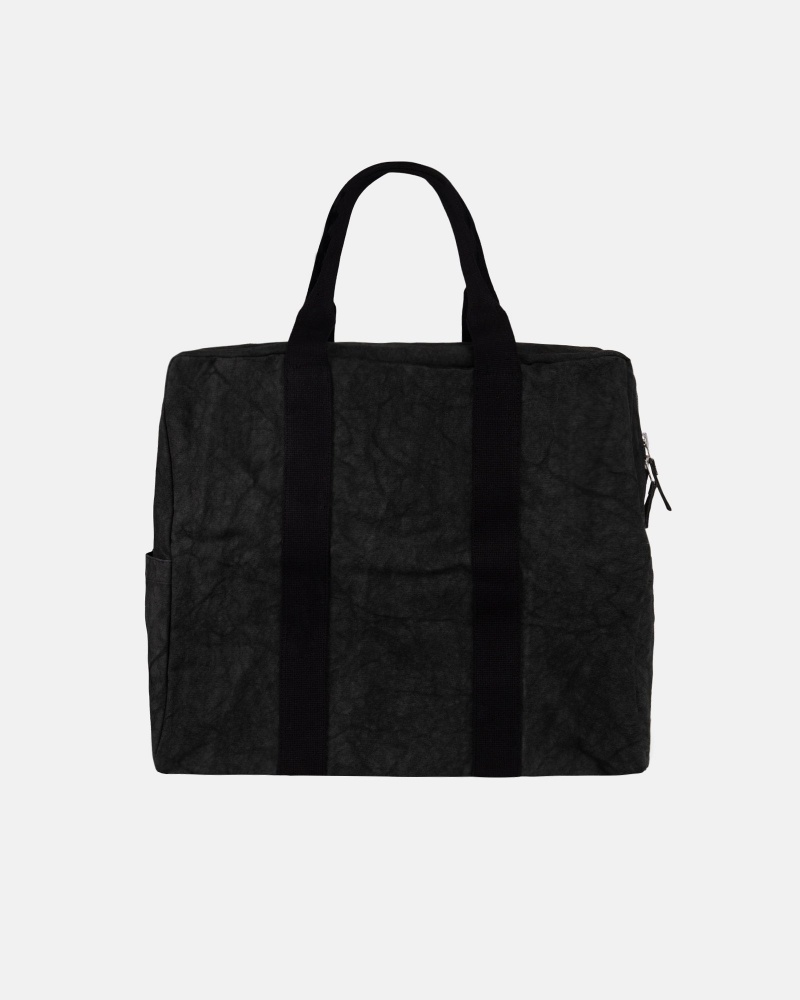 Stussy Canvas Flight Bags Black | 54907GXRO