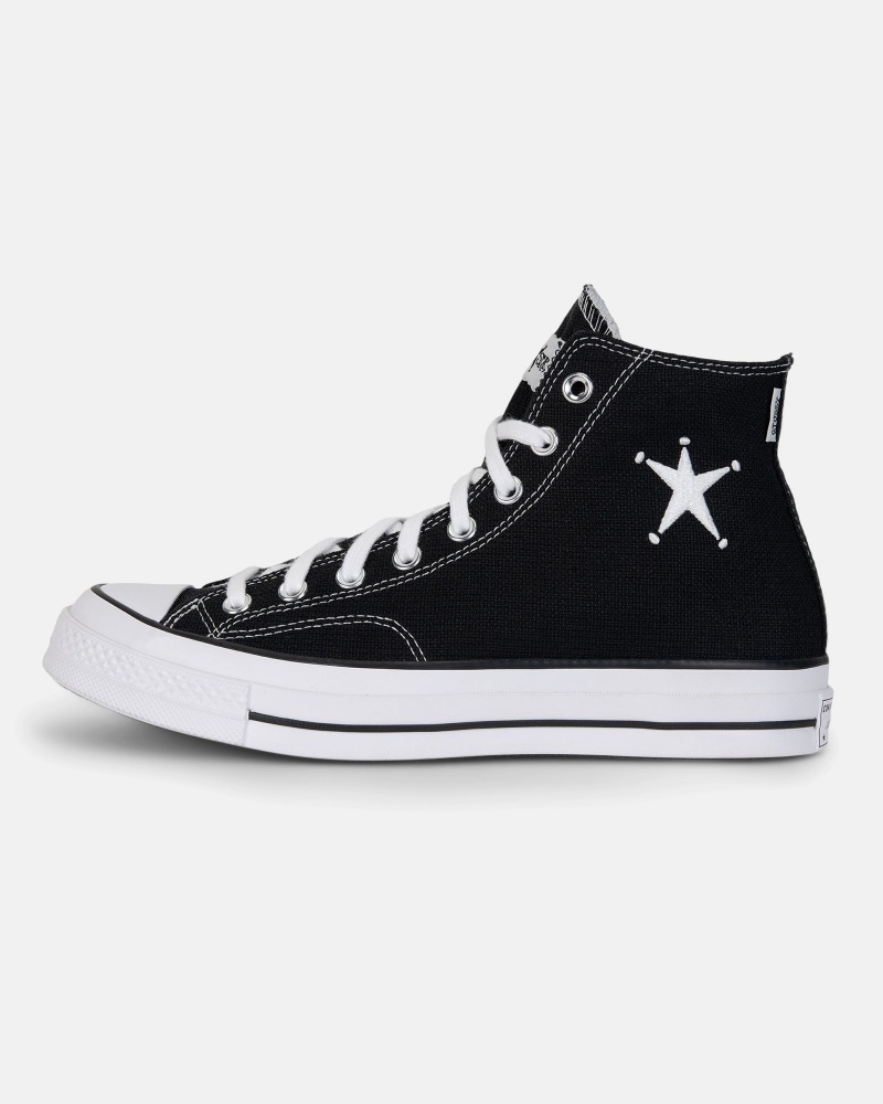 Stussy Chuck 70 Hi Shoes Black / White | 27134BKXL