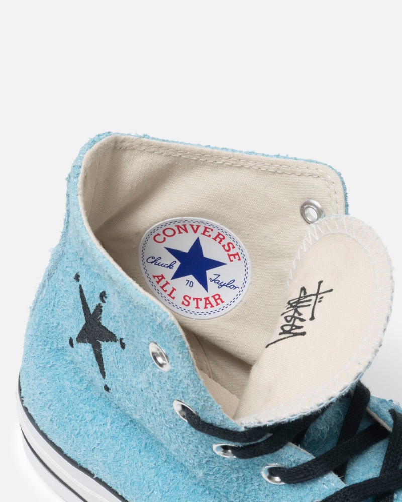 Stussy Chuck 70 Hi Shoes Blue | 20619TKQA