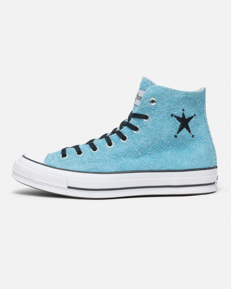 Stussy Chuck 70 Hi Shoes Blue | 20619TKQA