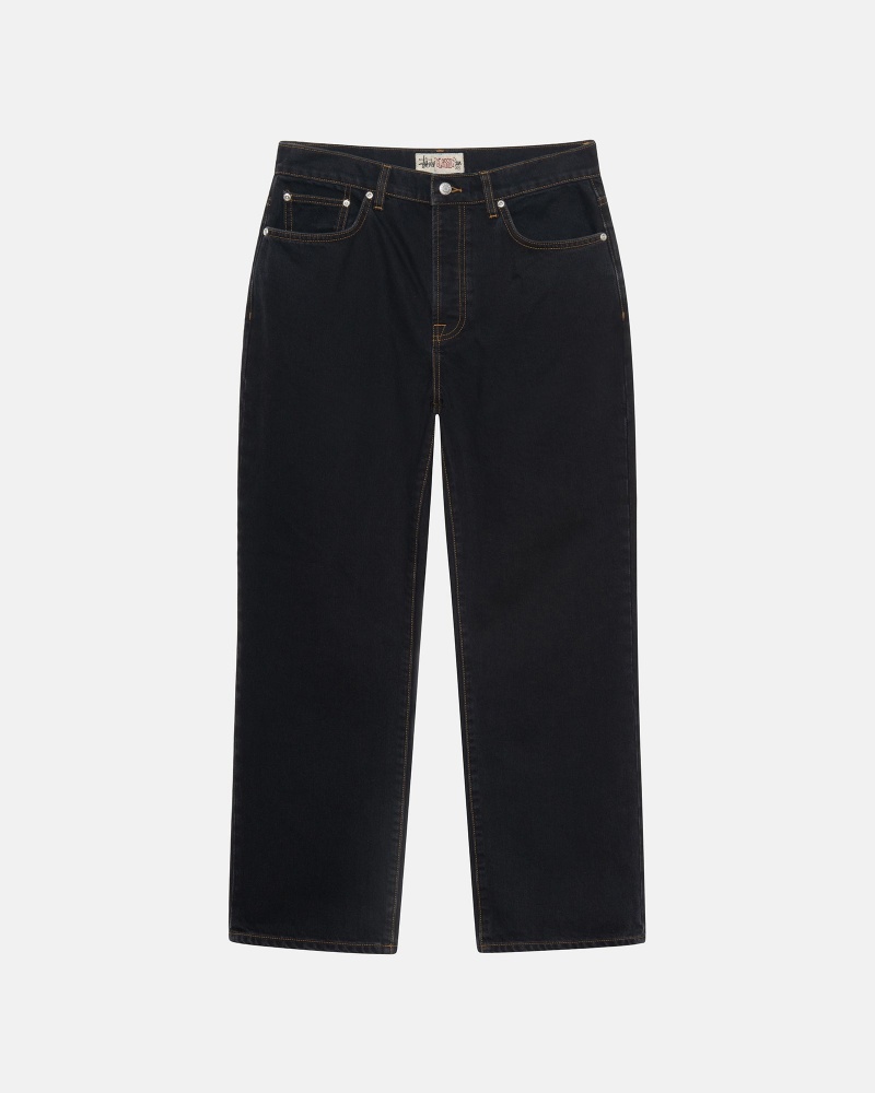 Stussy Classic Denim Jeans Black Blue | 51428ZOEU