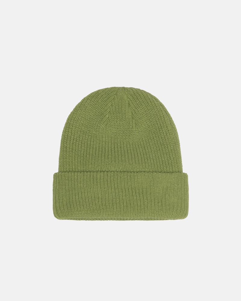 Stussy Cuff Basic Beanie Green | 57936BMHN