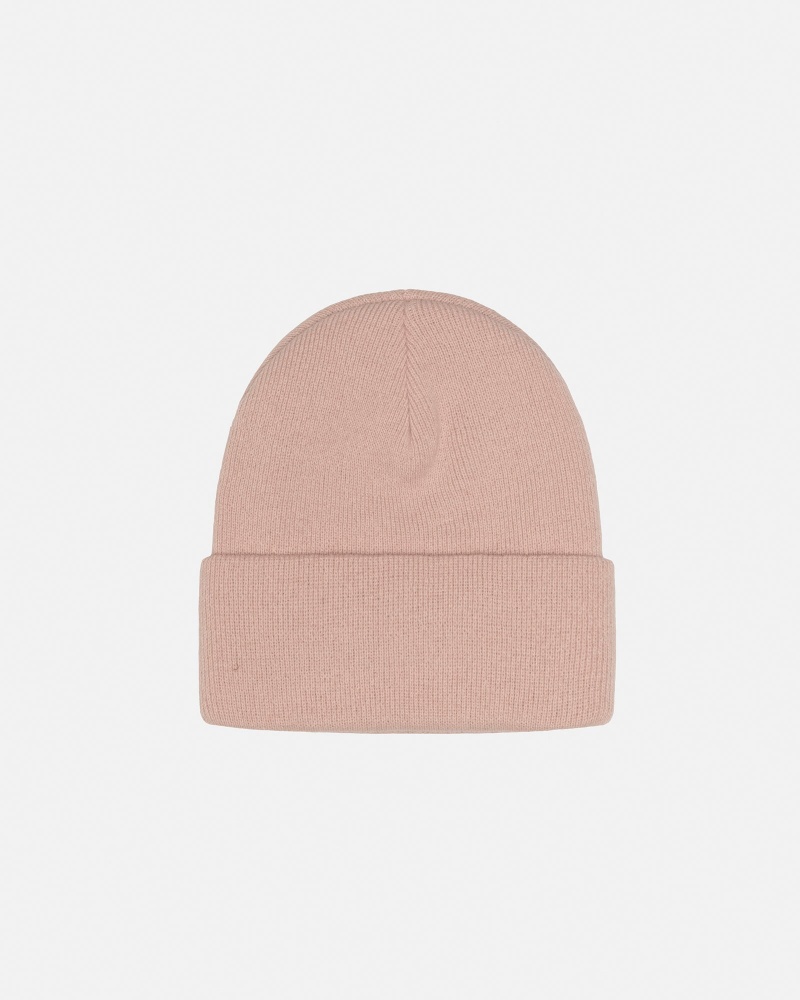 Stussy Cuff Stock Beanie Pink | 98753TVND