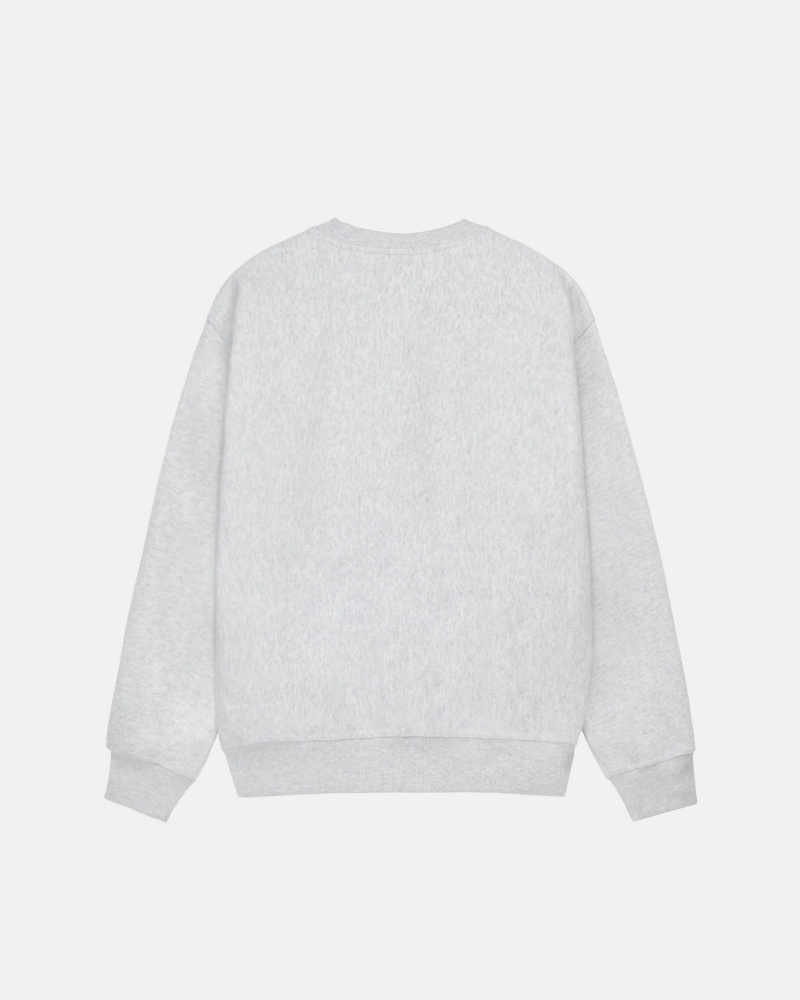 Stussy Dot Sport Crew Sweatshirts Grey | 39825OSKM