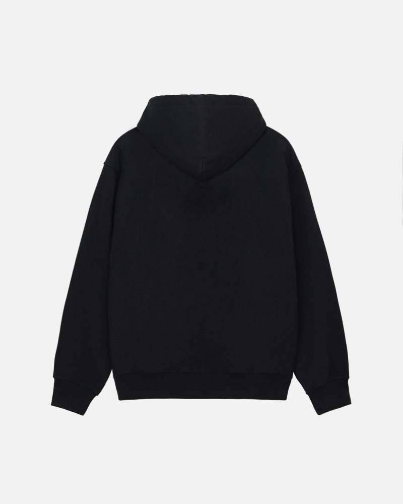 Stussy Dot Sport Zip Hoodie Black | 61540GCDA