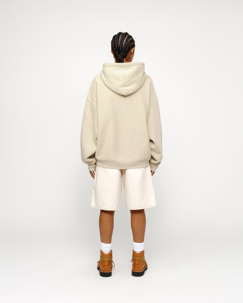 Stussy Embroidered Relaxed Hoodie Brown | 31049NYEH