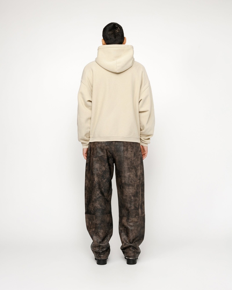 Stussy Embroidered Relaxed Hoodie Brown | 31049NYEH