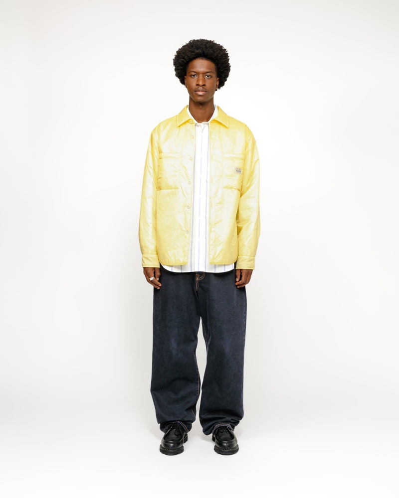 Stussy Fatigue Nylon Overshirt Light Green | 63912OFAG