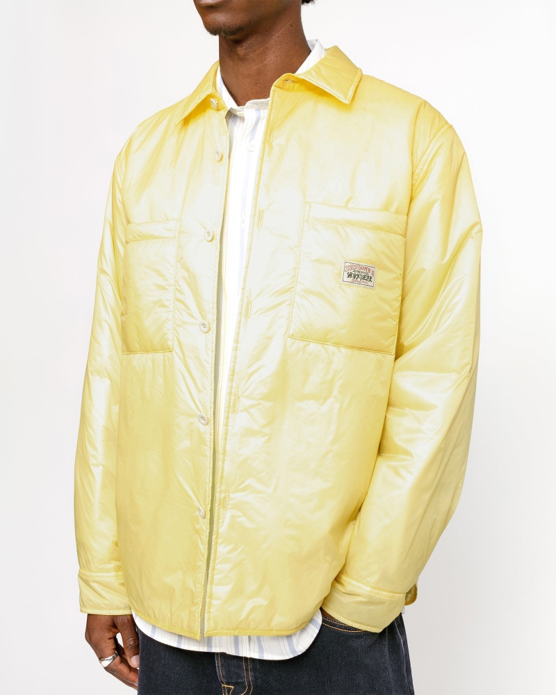 Stussy Fatigue Nylon Overshirt Light Green | 63912OFAG