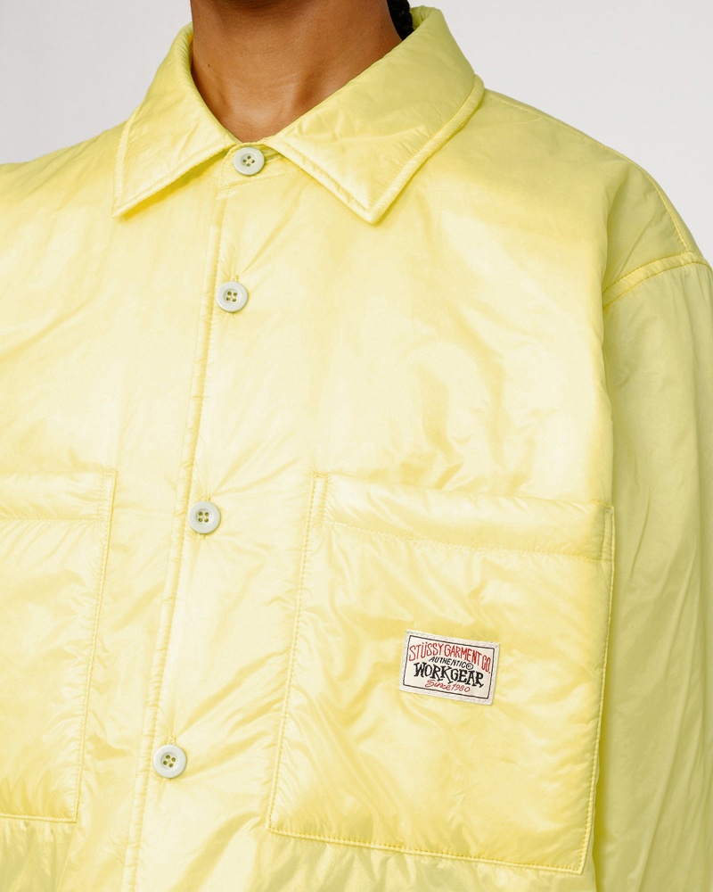 Stussy Fatigue Nylon Overshirt Light Green | 63912OFAG