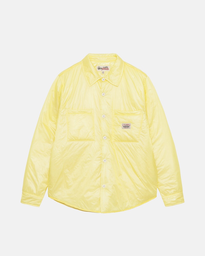 Stussy Fatigue Nylon Overshirt Light Green | 63912OFAG