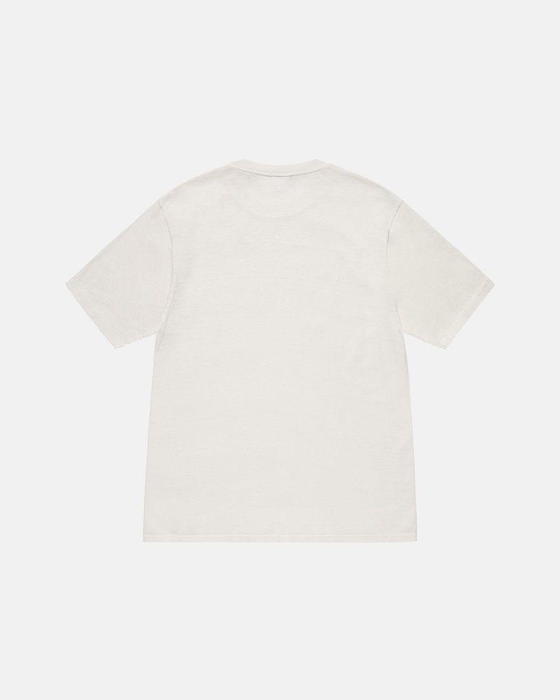 Stussy International Pigment Dyed T Shirts Beige | 58947HOJB