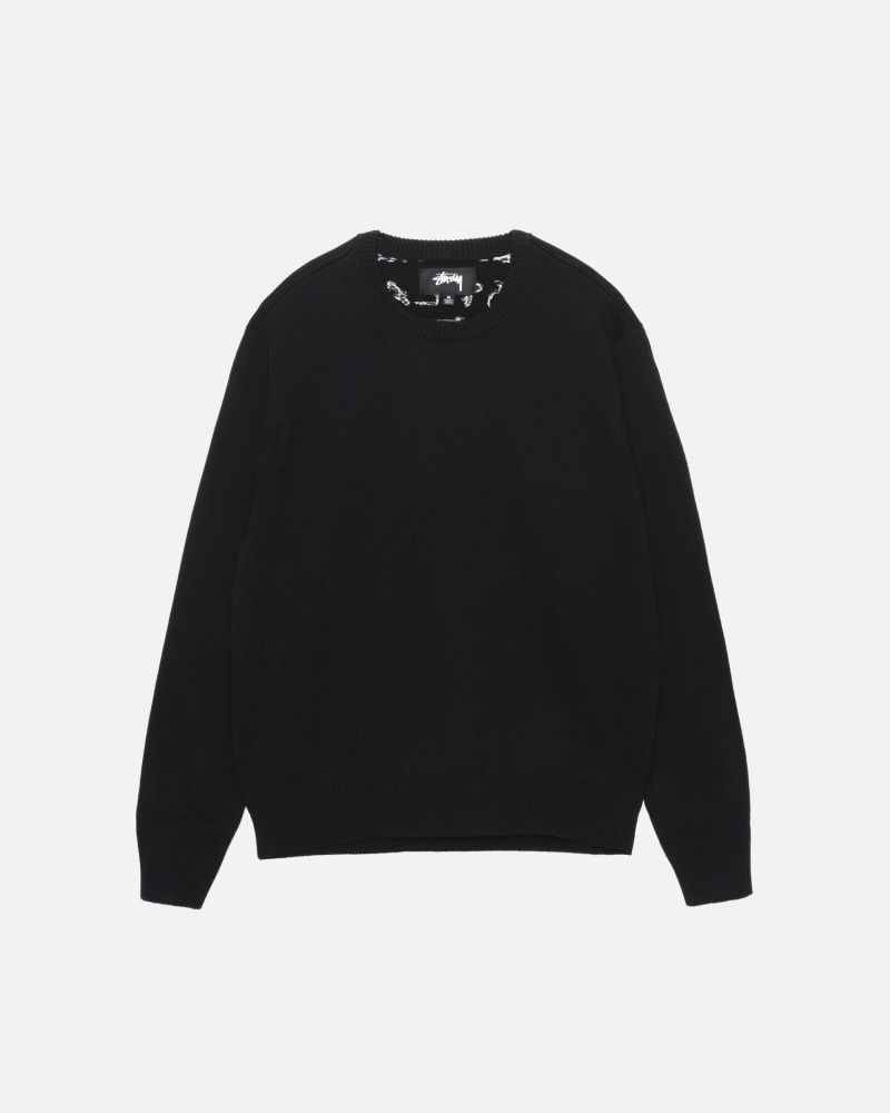 Stussy Laguna Icon Sweaters Black | 20198RIDX