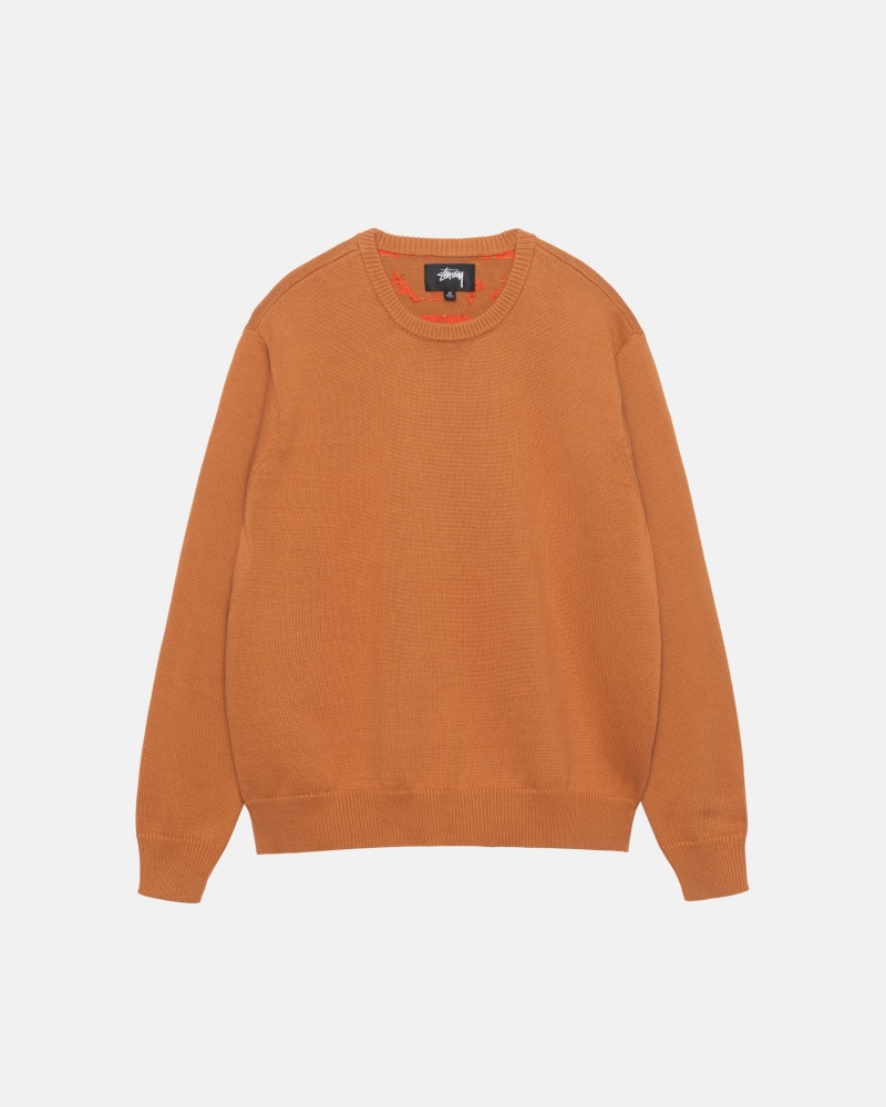 Stussy Laguna Icon Sweaters Brown | 16942ELKP