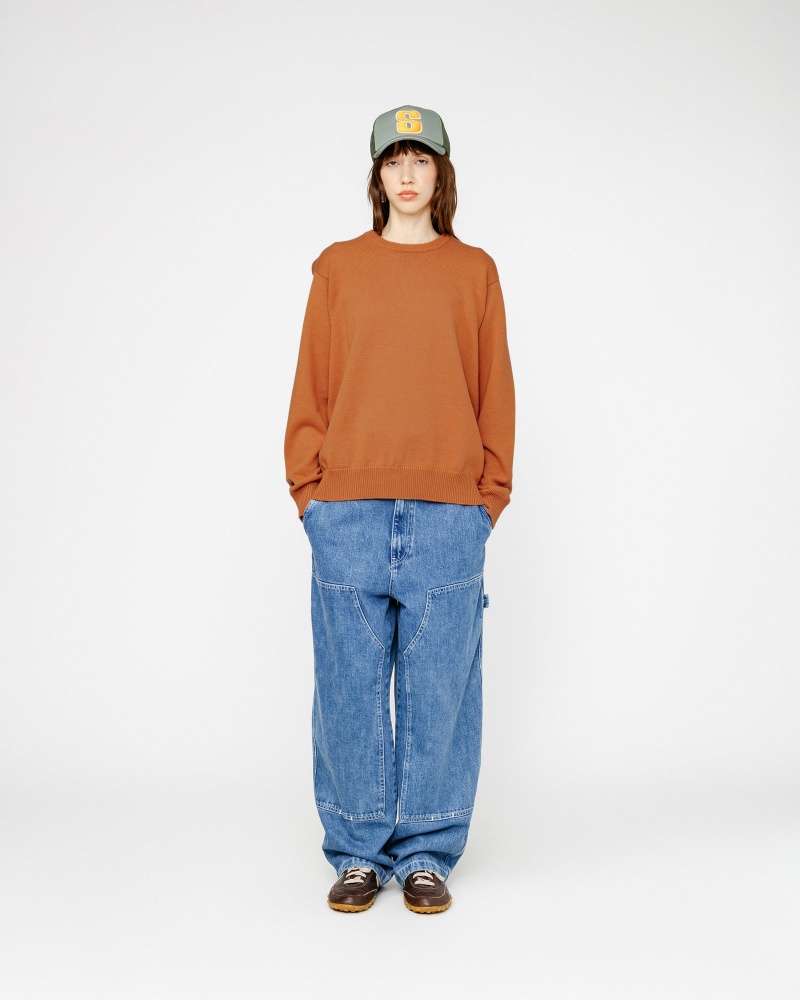 Stussy Laguna Icon Sweaters Brown | 16942ELKP