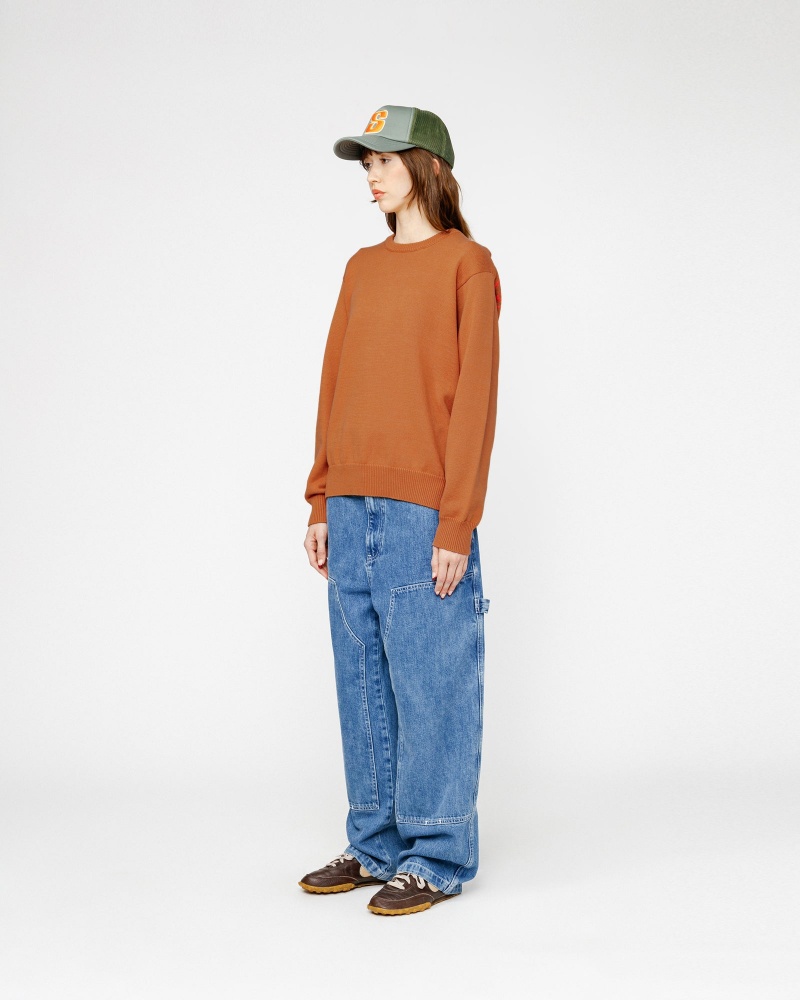 Stussy Laguna Icon Sweaters Brown | 16942ELKP