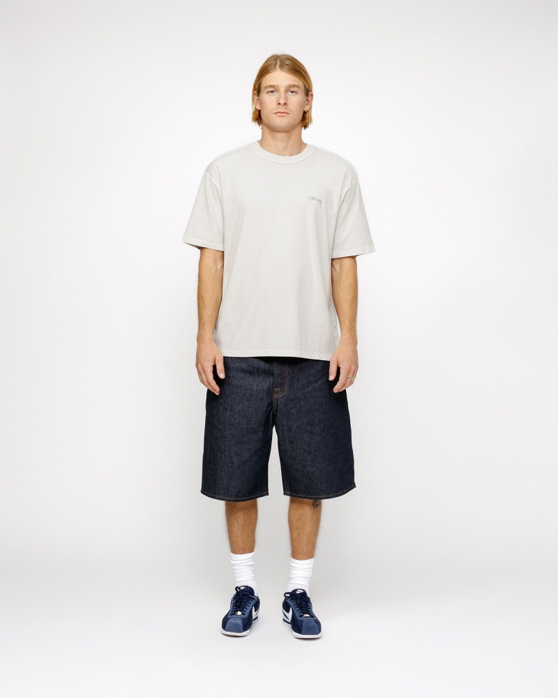 Stussy Lazy T Shirts Beige | 42675AGBY