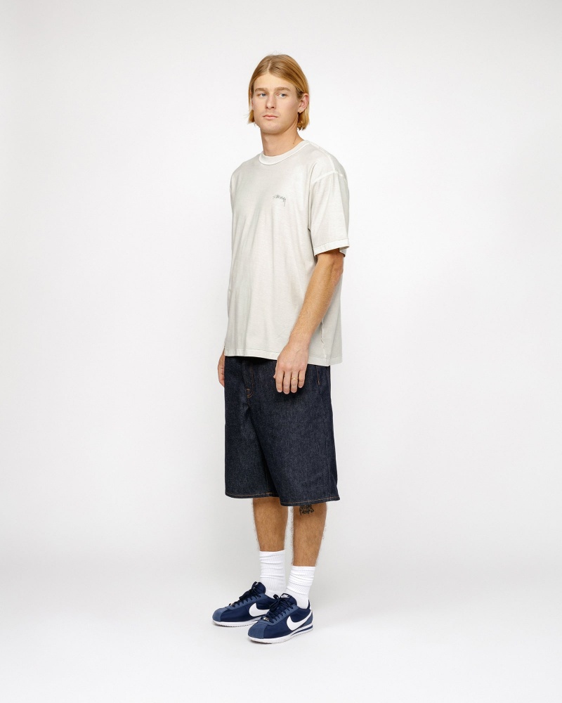 Stussy Lazy T Shirts Beige | 42675AGBY