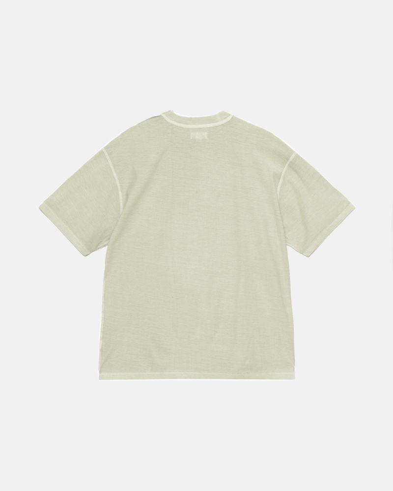 Stussy Lazy T Shirts Olive | 82174ZWHJ