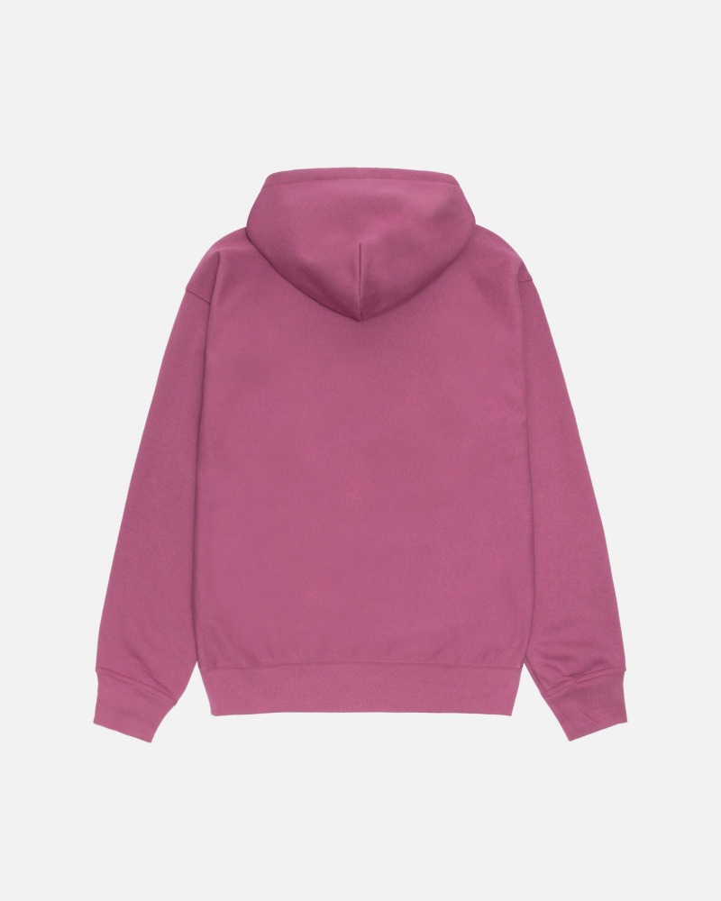 Stussy Locations Zip Hoodie Pink | 75201VXZM