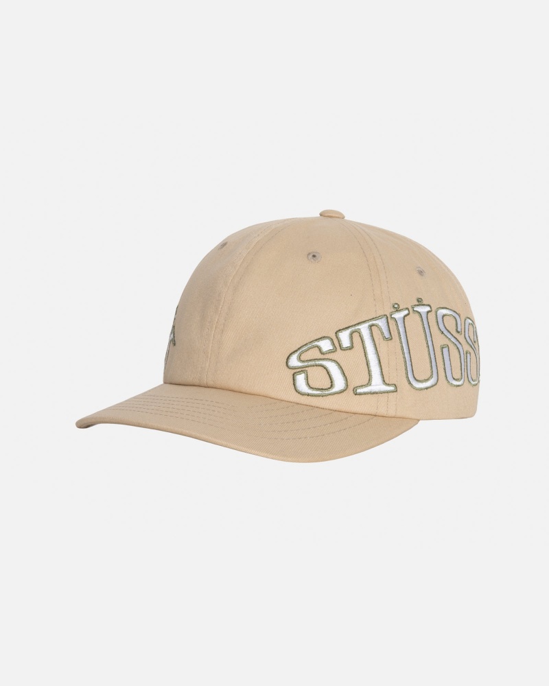 Stussy Low Pro Arc Strapback Caps Khaki | 26034AGPE