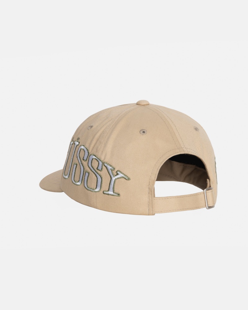 Stussy Low Pro Arc Strapback Caps Khaki | 26034AGPE