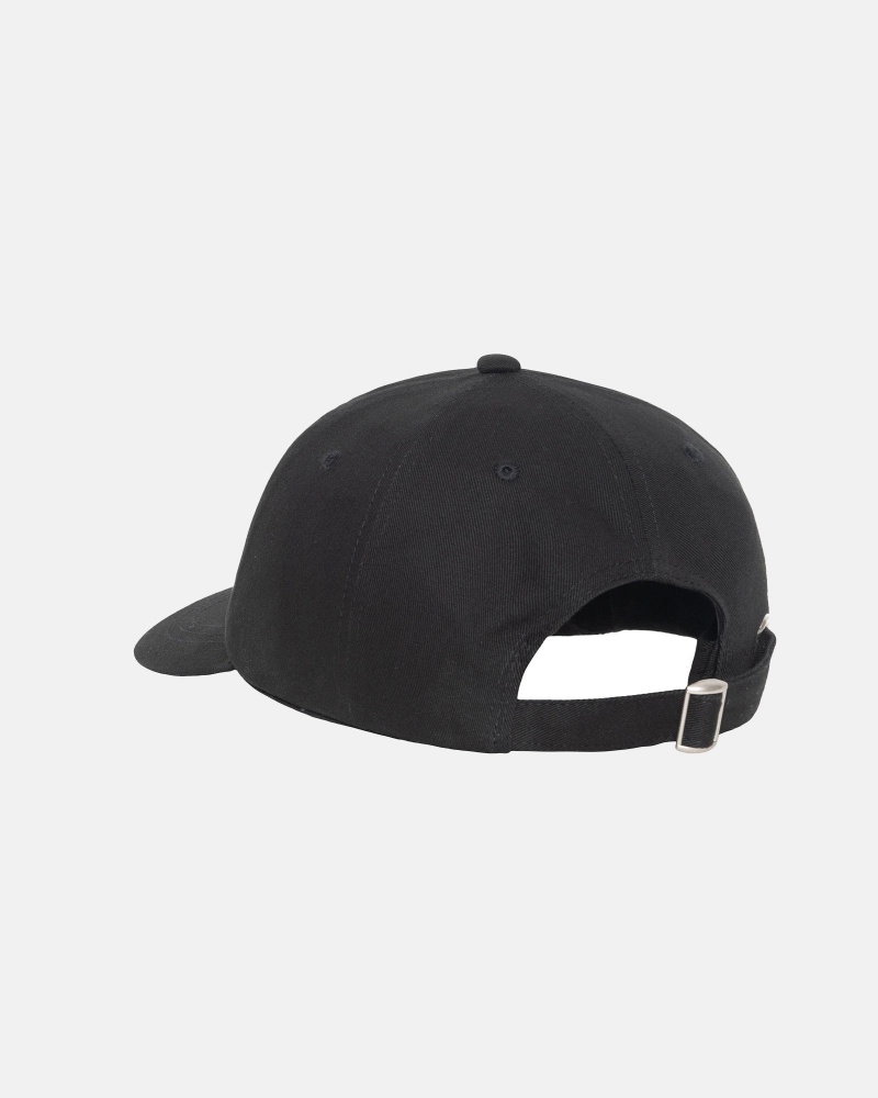 Stussy Low Pro Basic Strapback Caps Black | 96703AXYS