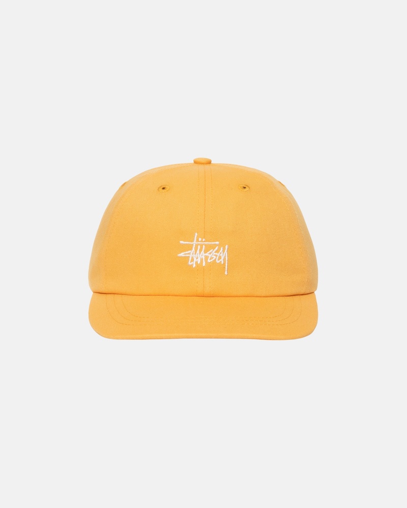 Stussy Low Pro Basic Strapback Caps Yellow | 75948EPJS