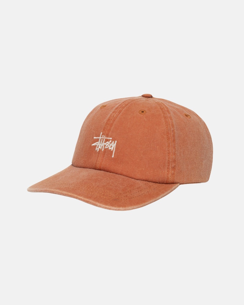 Stussy Low Pro Basic Washed Strapback Caps Red | 52980XHBR