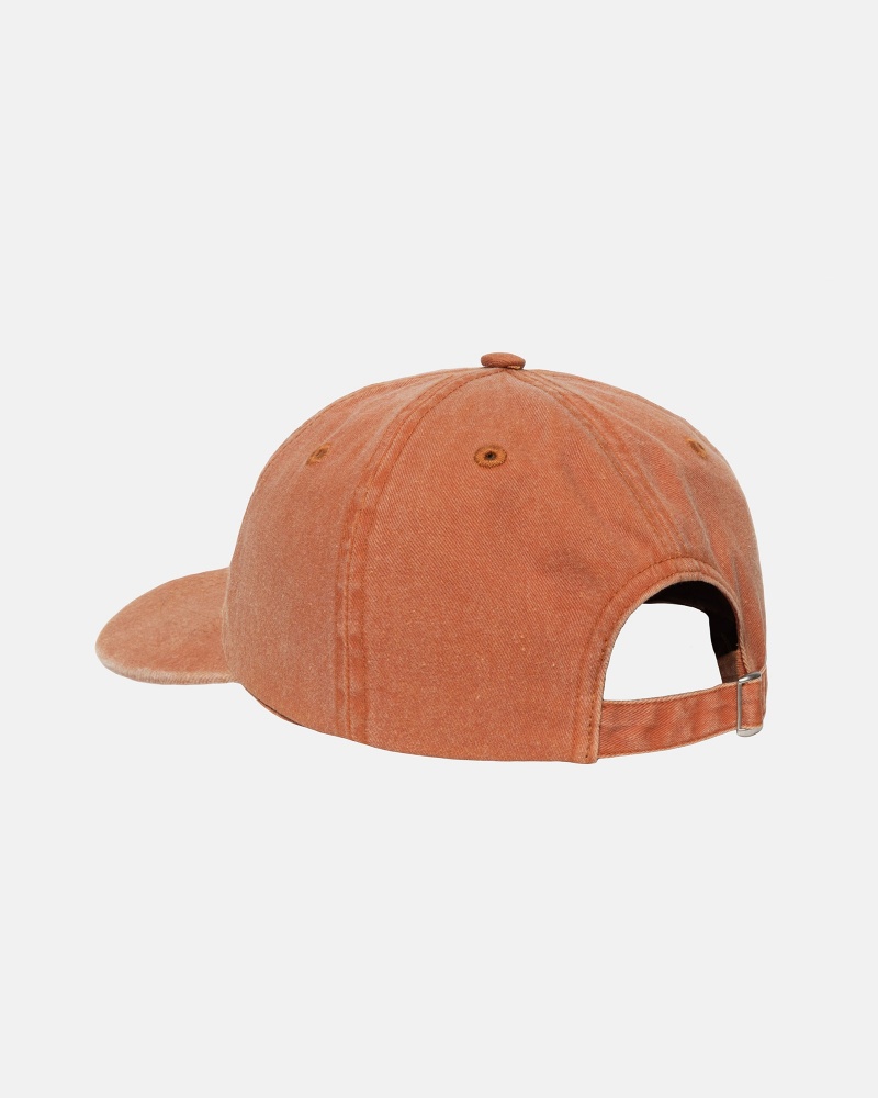 Stussy Low Pro Basic Washed Strapback Caps Red | 52980XHBR