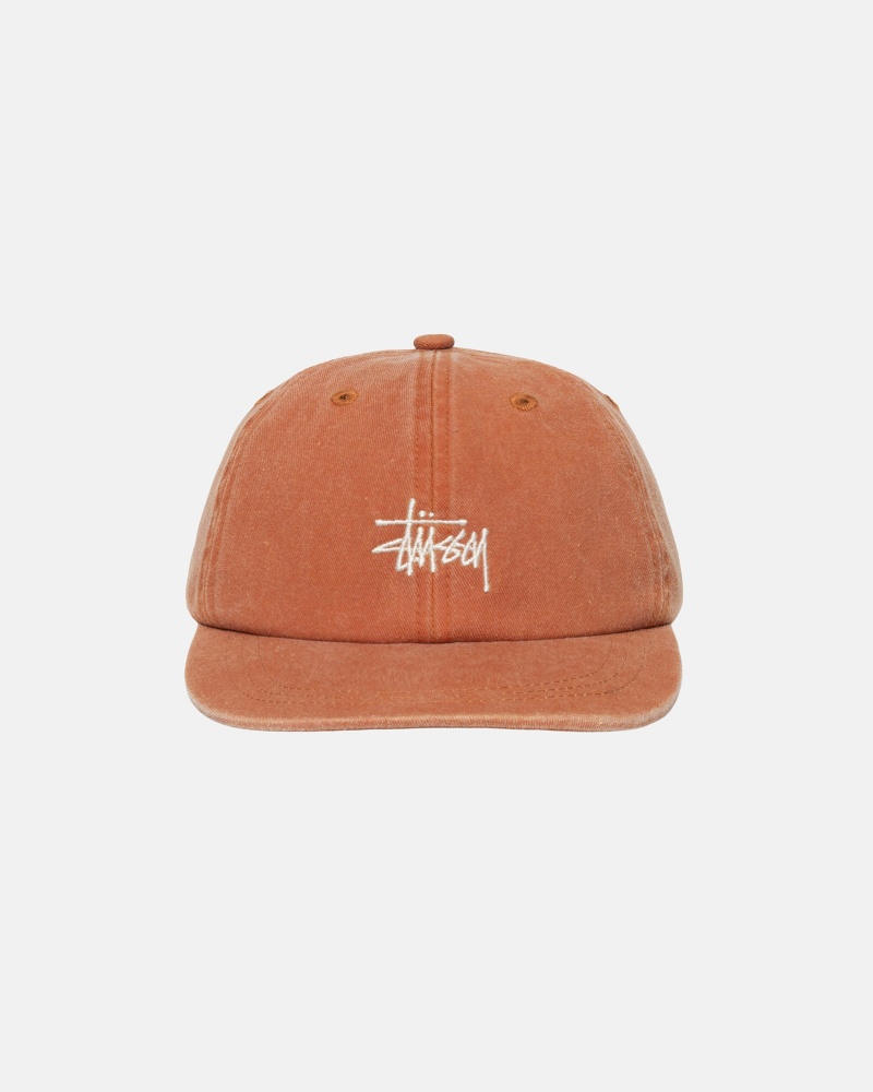 Stussy Low Pro Basic Washed Strapback Caps Red | 52980XHBR