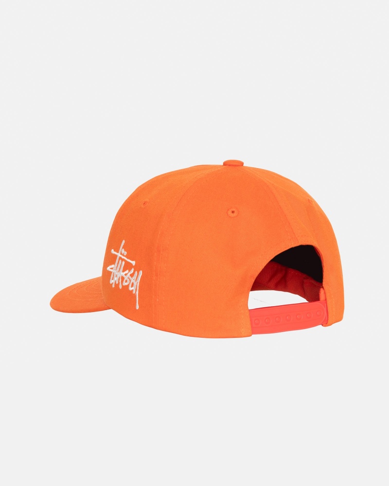 Stussy Low Pro Chenille S Snapback Caps Orange | 59740AGBE