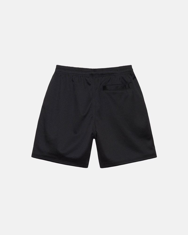 Stussy Mesh Sport Shorts Black | 48951ZMDY