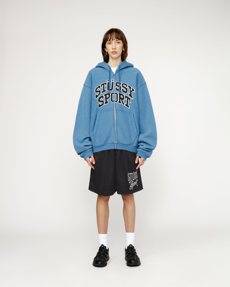 Stussy Mesh Sport Shorts Black | 48951ZMDY