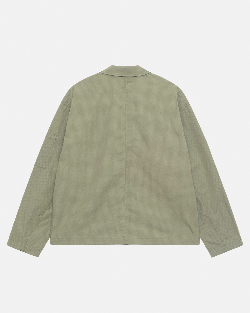 Stussy Military Overshirt Olive | 71890RKUA