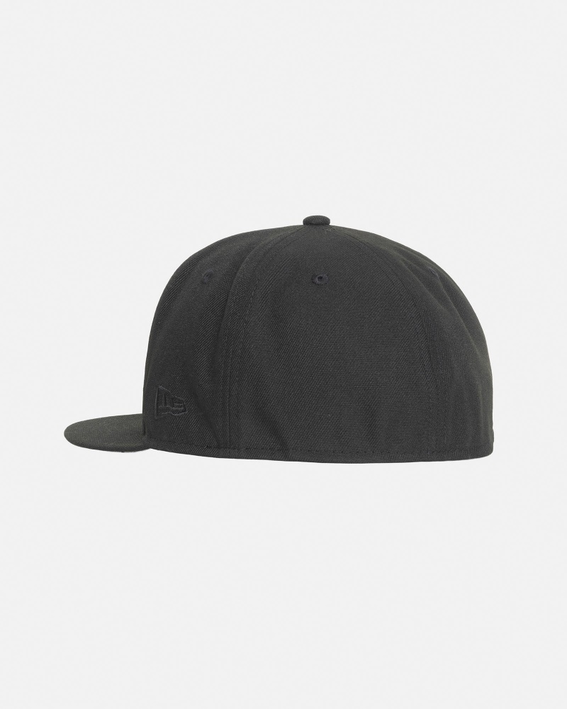 Stussy New Era 59fifty 8 Ball Stock Caps Black | 74985DJHG