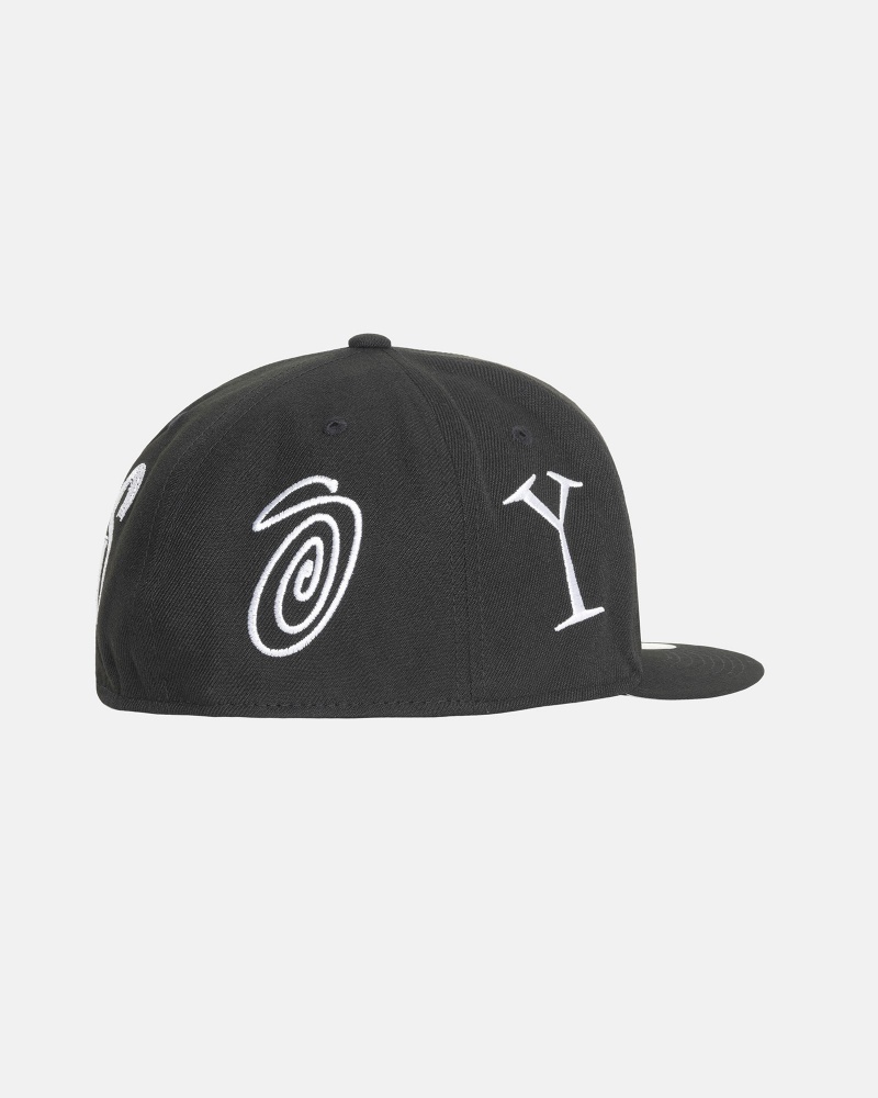 Stussy New Era 59fifty Ransom Embroidered Caps Black | 06975GQAI