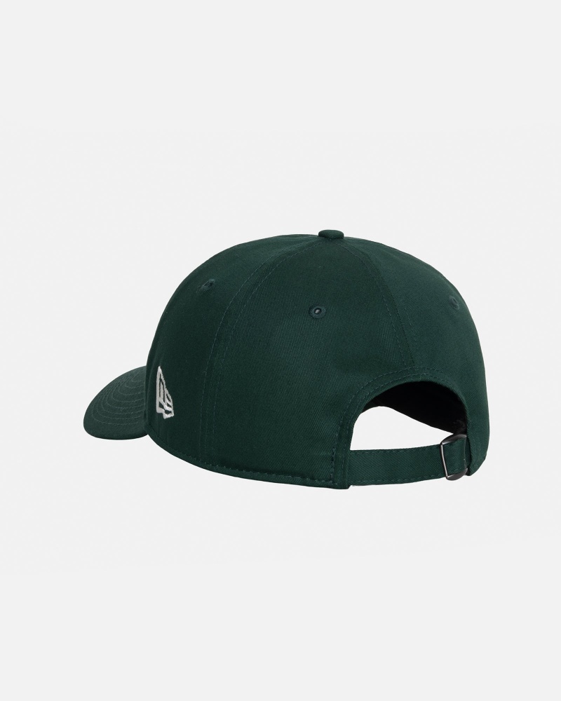 Stussy New Era 9twenty Basic Strapback Caps Dark Green | 89725WZNA