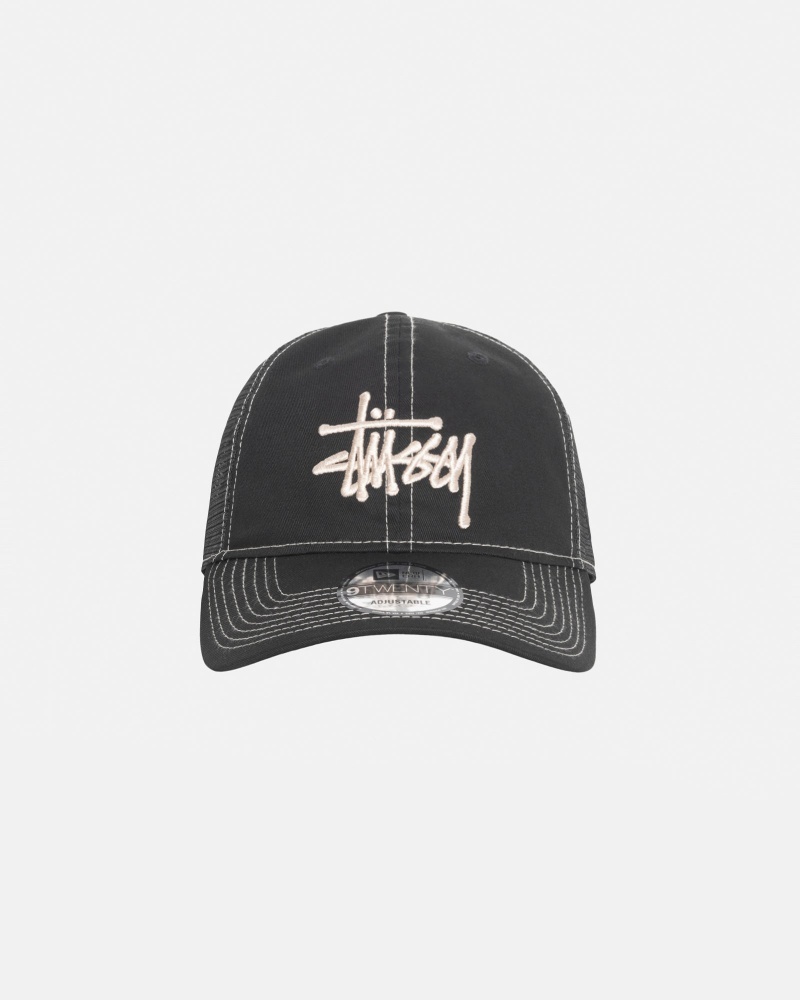 Stussy New Era 9twenty Basic Trucker Caps Black | 34910JCSY