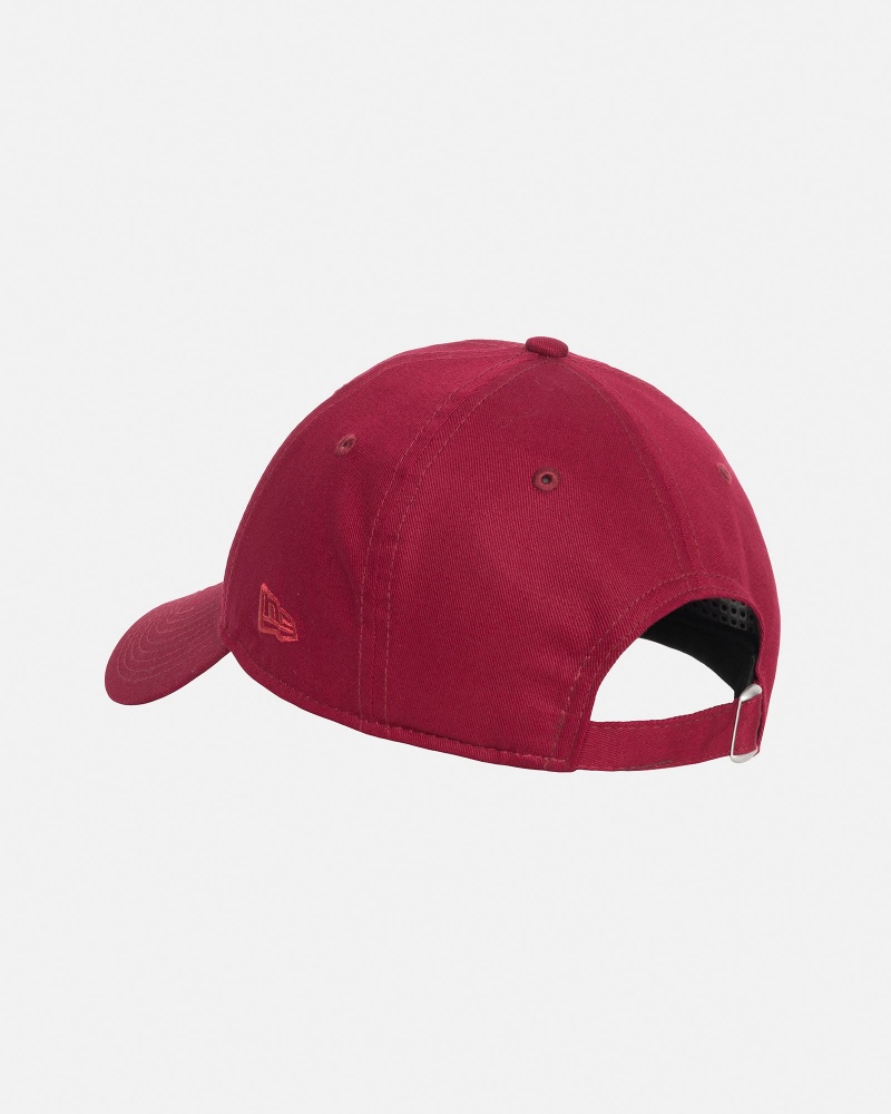 Stussy New Era 9twenty Ss Applique Caps Burgundy | 49856AUFP