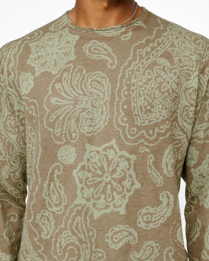 Stussy Paisley Sweaters Brown | 20935OMIL