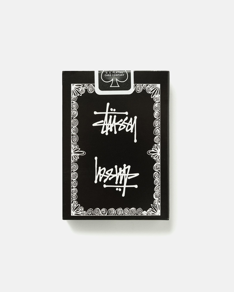 Stussy Playing Cards Other Accessories Black | 74215JBIO