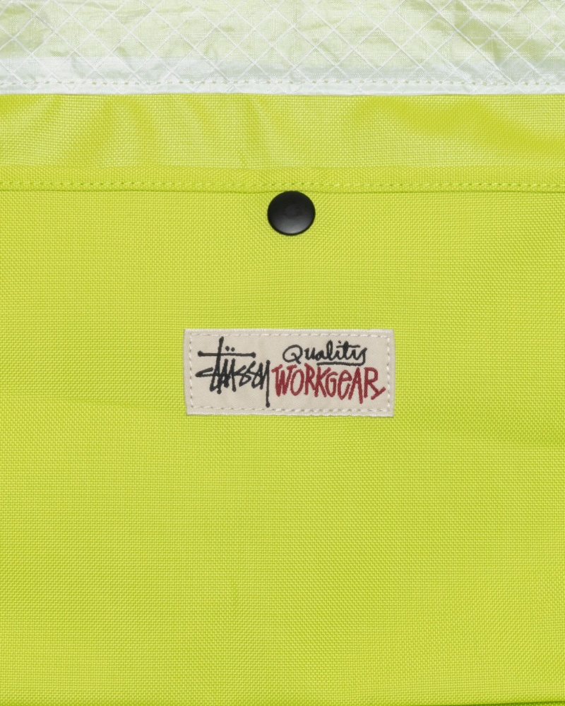 Stussy Ripstop Overlay Extra Large Tote Bags Light Green | 65801BVQA