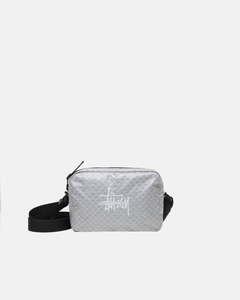 Stussy Ripstop Overlay Side Pouch Bags Black | 64120XMPU