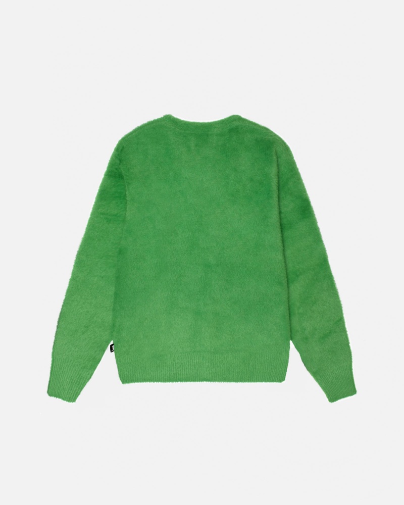 Stussy Shaggy Sweaters Green | 57063PTIY