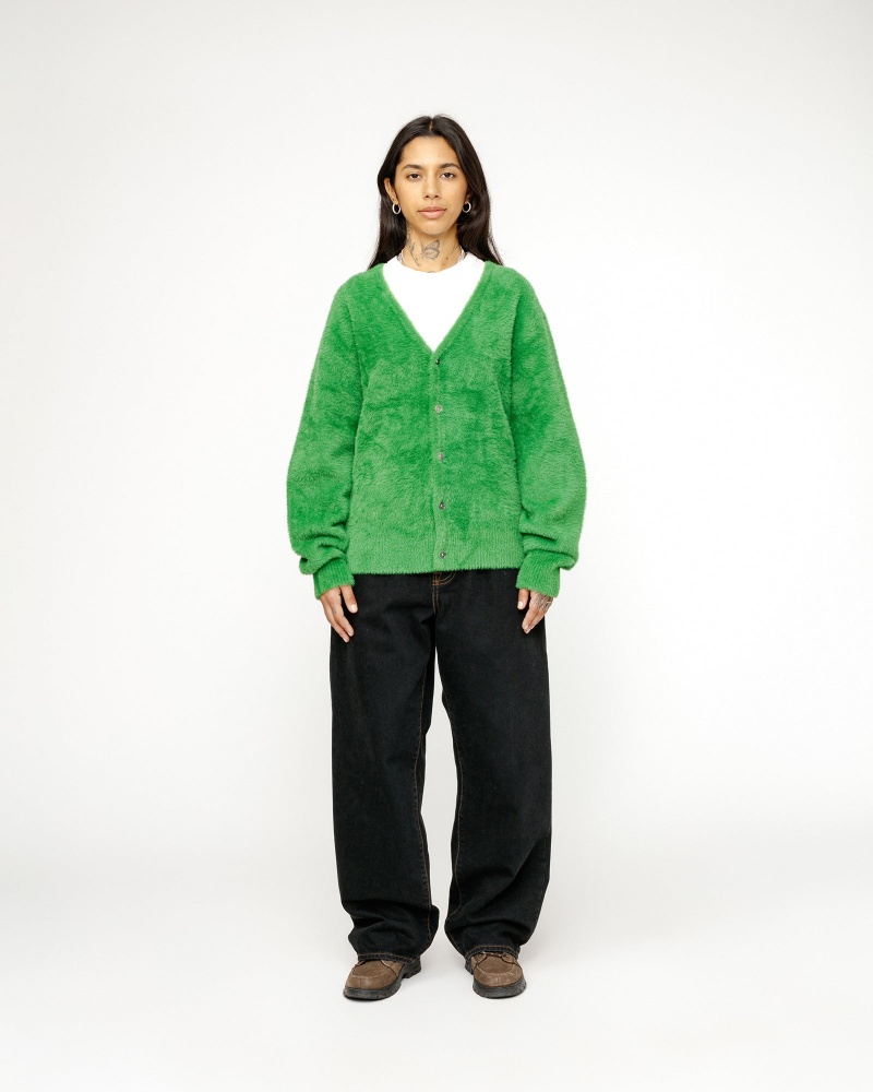 Stussy Shaggy Sweaters Green | 57063PTIY