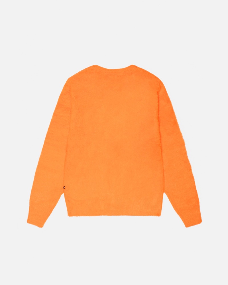 Stussy Shaggy Sweaters Red Orange | 52913FWUB