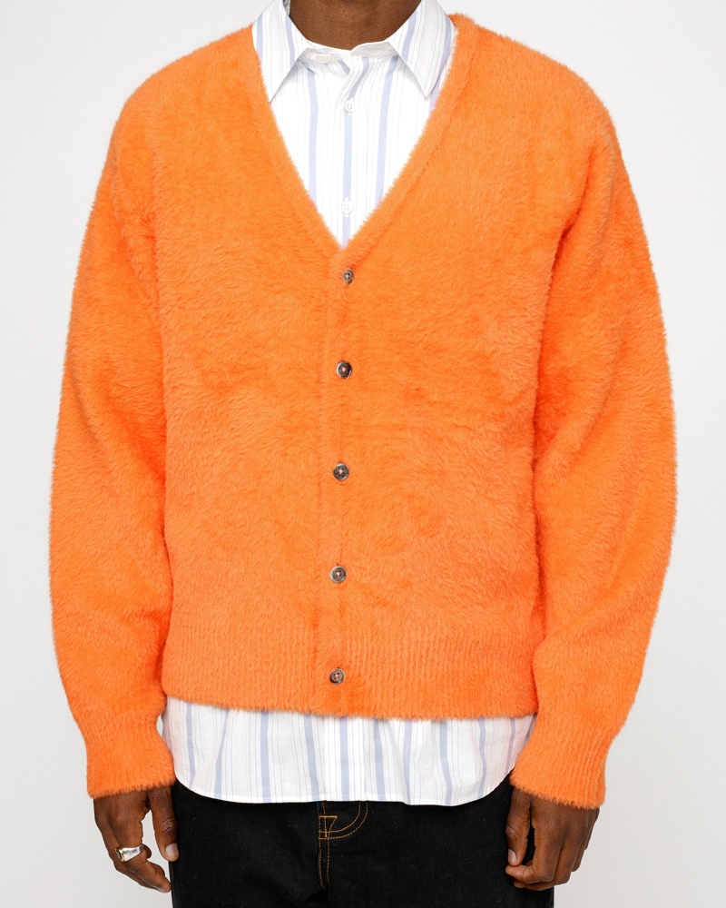 Stussy Shaggy Sweaters Red Orange | 52913FWUB