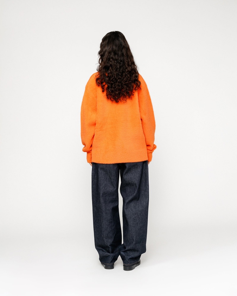 Stussy Shaggy Sweaters Red Orange | 52913FWUB